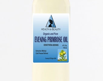 4 oz EVENING PRIMROSE OIL Refined Organic Carrier Cold Pressed Raw Pure