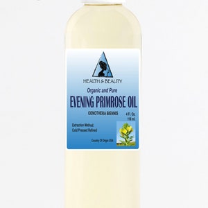 4 oz EVENING PRIMROSE OIL Refined Organic Carrier Cold Pressed Raw Pure