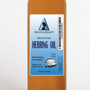 64 oz HERRING OIL CRUDE Natural Fishing Scent Attractant