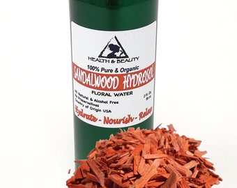 2 oz SANDALWOOD HYDROSOL ORGANIC Floral Water  Pure Natural