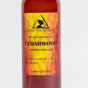 32 oz CEDARWOOD ESSENTIAL OIL Organic Aromatherapy Natural 100% Pure