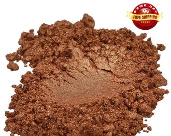 1 oz BRONZE GOLDEN BROWN Luxury Mica Colorant Pigment Powder Cosmetic Grade Eyeshadow