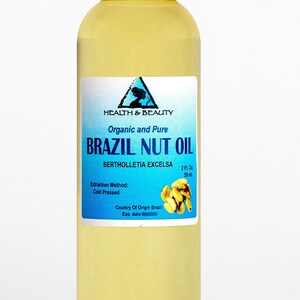 2 oz BRAZIL NUT OIL Organic Carrier Cold Pressed Natural Fresh 100% Pure