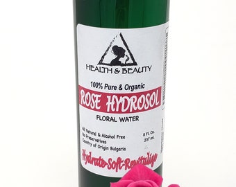 8 oz BULGARIAN ROSE HYDROSOL Organic Floral Water  Pure Natural