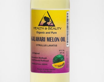 8 oz KALAHARI MELON SEED Oil Refined Organic Cold Pressed Premium  Pure Natural