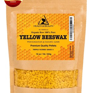 White Beeswax pellets, 44 lbs