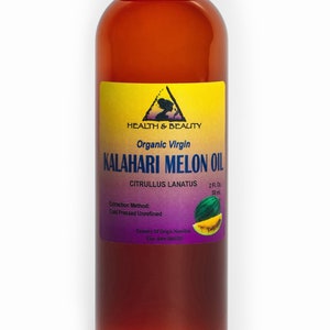 2 oz KALAHARI MELON SEED Oil Unrefined Organic Virgin Raw Cold Pressed Pure