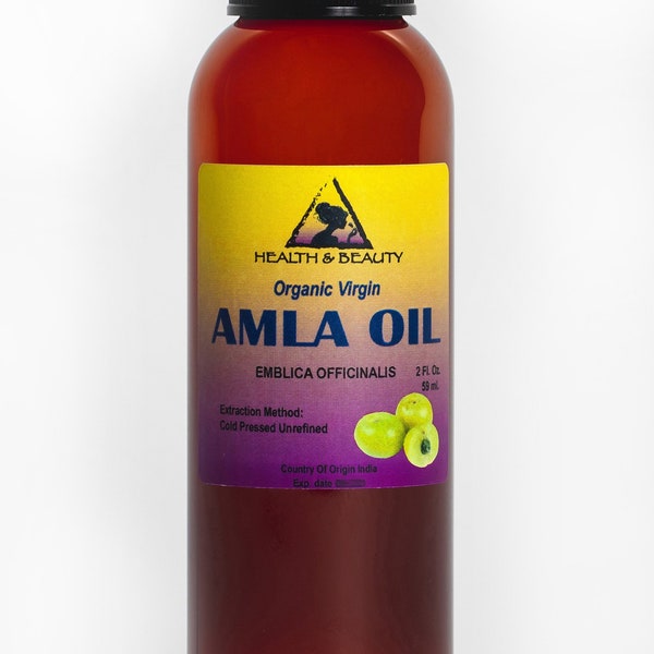2 oz AMLA / GOOSEBERRY SEED Oil Unrefined Organic Virgin Cold Pressed  Pure