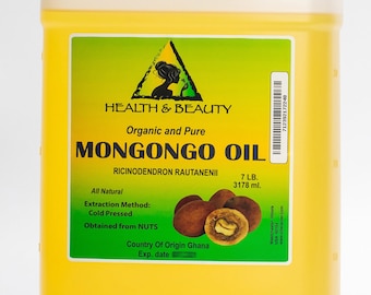 7 lb, 1 gal MONGONGO OIL / MANKETTI Oil Organic Cold Pressed Pure