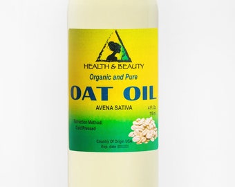 4 oz OAT OIL ORGANIC Carrier Cold Pressed Natural 100% Pure