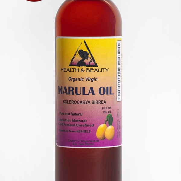 8 oz MARULA OIL UNREFINED Organic Virgin Cold Pressed  Raw Premium Natural Fresh Pure