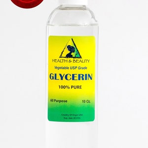 10 oz GLYCERIN VEGETABLE Oil USP Grade 100% Pure image 1