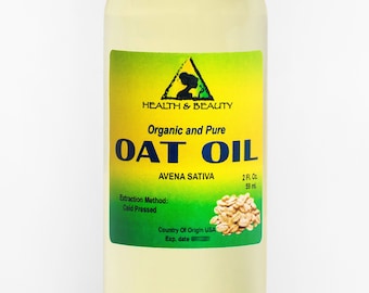 2 oz OAT OIL ORGANIC Carrier Cold Pressed Natural 100% Pure