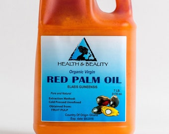 7 Lb Organic Red Palm Oil: Virgin, Cold Pressed, Unrefined