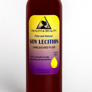 24 oz LECITHIN SOY UNBLEACHED  Fluid Liquid Emulsifier Emollient Stabilizer Pure