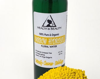 8 oz YARROW HYDROSOL ORGANIC Floral Water  Pure Natural