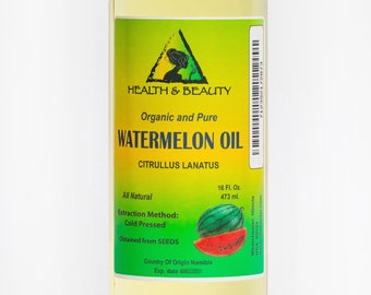 64 oz WATERMELON SEED OIL Organic Cold Pressed 100% Pure All Natural