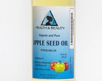 16 oz APPLE SEED OIL Organic Cold Pressed Premium 100% Pure