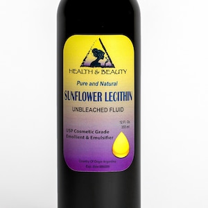 36 oz LECITHIN SUNFLOWER UNBLEACHED  Fluid Liquid Emulsifier Emollient Stabilizer Pure
