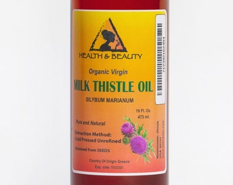 64 oz MILK THISTLE SEED  Oil Unrefined Organic Virgin Cold Pressed Pure Natural
