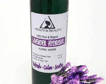 8 oz LAVENDER HYDROSOL ORGANIC Floral Water  Pure Natural