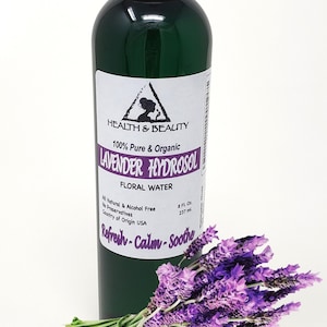 8 oz LAVENDER HYDROSOL ORGANIC Floral Water Pure Natural image 1