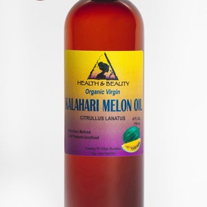 4 oz KALAHARI MELON SEED Oil Unrefined Organic Virgin Raw Cold Pressed Pure