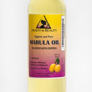 64 oz Organic Marula Oil: Refined, Cold Pressed, Pure