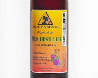 24 oz MILK THISTLE SEED  Oil Unrefined Organic Virgin Cold Pressed Pure Natural