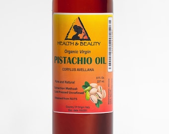 8 oz PISTACHIO OIL UNREFINED Organic Cold Pressed  Fresh Pure