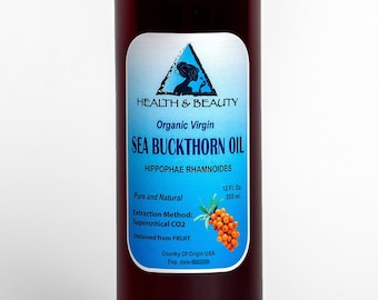 24 oz SEA BUCKTHORN Oil UNREFINED Organic Virgin Supercritical CO2 Extracted Pure
