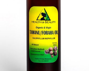 12 oz TAMANU / FORAHA OIL Organic Cold Pressed Fresh Pure