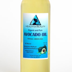 16 oz AVOCADO OIL REFINED Organic Carrier Cold Pressed Premium Fresh 100% Pure