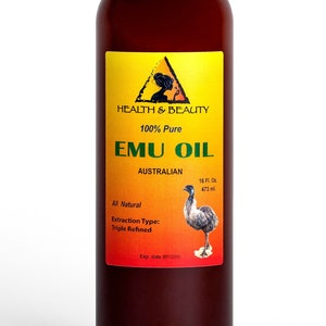 16 oz EMU OIL AUSTRALIAN Triple Refined Organic 100% Pure
