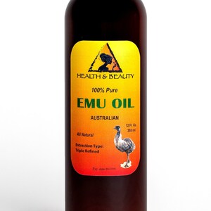 12 oz EMU OIL AUSTRALIAN Triple Refined Organic 100% Pure