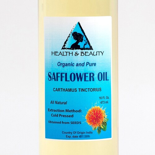 16 Oz SAFFLOWER OIL ORGANIC Carrier Cold Pressed High Oleic Etsy