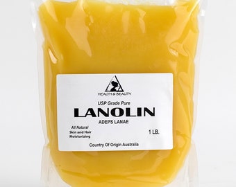 1 lb LANOLIN ANHYDROUS USP Grade Ultra Refined 100% Pure Skin Hair Moisturizing