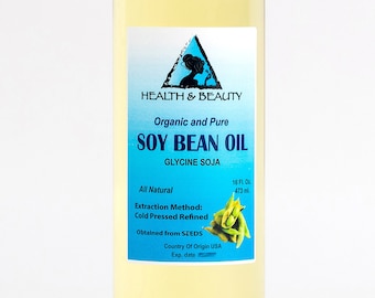 48 oz Organic Soybean Oil: Cold Pressed Carrier Oil