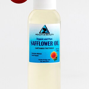 2 oz SAFFLOWER OIL ORGANIC Carrier Cold Pressed Natural 100% Pure