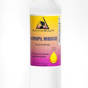 8 oz  ISOPROPYL  Myristate IPM Natural Surfactant USP Grade Liquid 100 % Pure