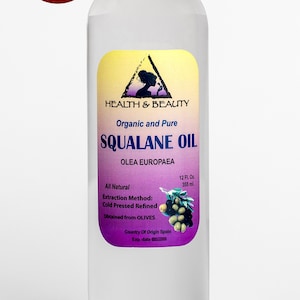 12 oz SQUALANE OIL ORGANIC Olive-Derived Anti-Aging Moisturizer Cold Pressed Undiluted Premium 100% Pure