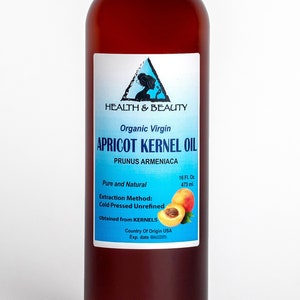 64 oz APRICOT KERNEL OIL Unrefined Organic Virgin Cold Pressed Raw Pure