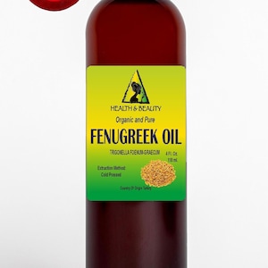 4 oz FENUGREEK (METHI) OIL Organic Carrier Cold Pressed Pure