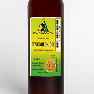 24 oz FENUGREEK (METHI) OIL Organic Carrier Cold Pressed Pure