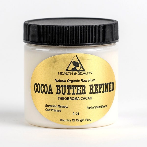 4 oz COCOA / CACAO BUTTER Ultra Refined Organic Fresh Natural Raw Grade A Prime 100% Pure