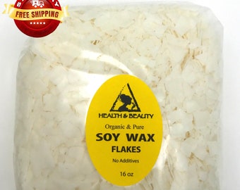16 oz, 1 Lb SOY AKOSOY WAX 415 Flakes Organic Vegan Pastilles For Candle Making Natural 100% Pure