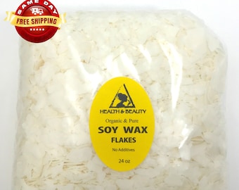 24 oz SOY AKOSOY WAX 415 Flakes Organic Vegan Pastilles For Candle Making Natural 100% Pure