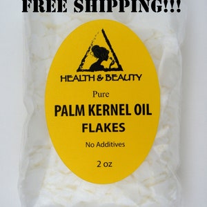 2 oz PALM KERNEL Oil FLAKES Organic Pure Natural for Soaps Cosmetics