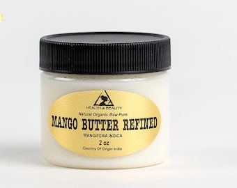 2 oz MANGO BUTTER REFINED Organic Fresh Natural Raw Grade A Prime 100% Pure