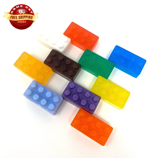 CHILDREN'S CONSTRUCTOR MULTIPLE Colors Kid / Baby Soap Bar Handmade Natural Relaxing Moisturizing Body & Skin 100% Pure